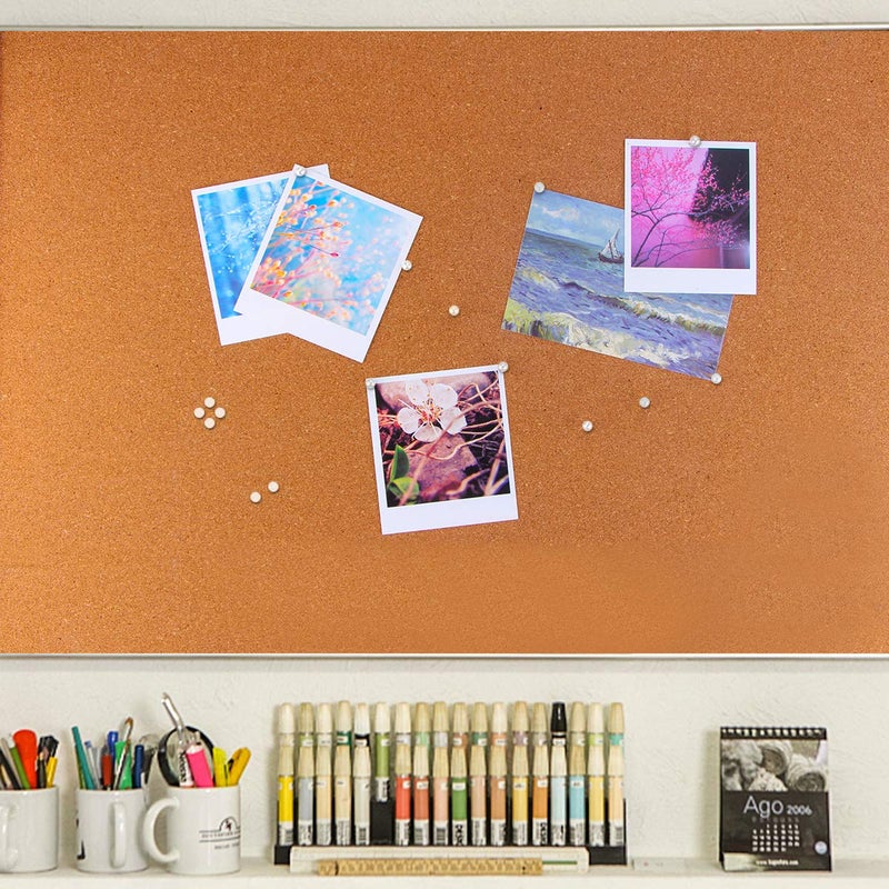 Yalis Push Pins Map Tacks 1/8-Inch Assorted Color Beads Head Map Marking Push Pins,500-count (White) - Image 5